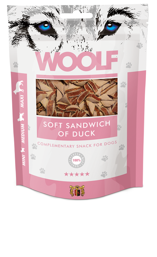 Woolf Soft Sandwich Of Duck – 100g 