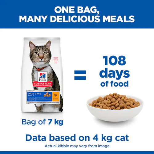 Hill's Science Plan Feline Oral Care Adult Chicken Dry Cat Food 