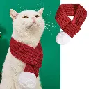 Pets.Love.Earth Christmas Solid Knitted Scarf  