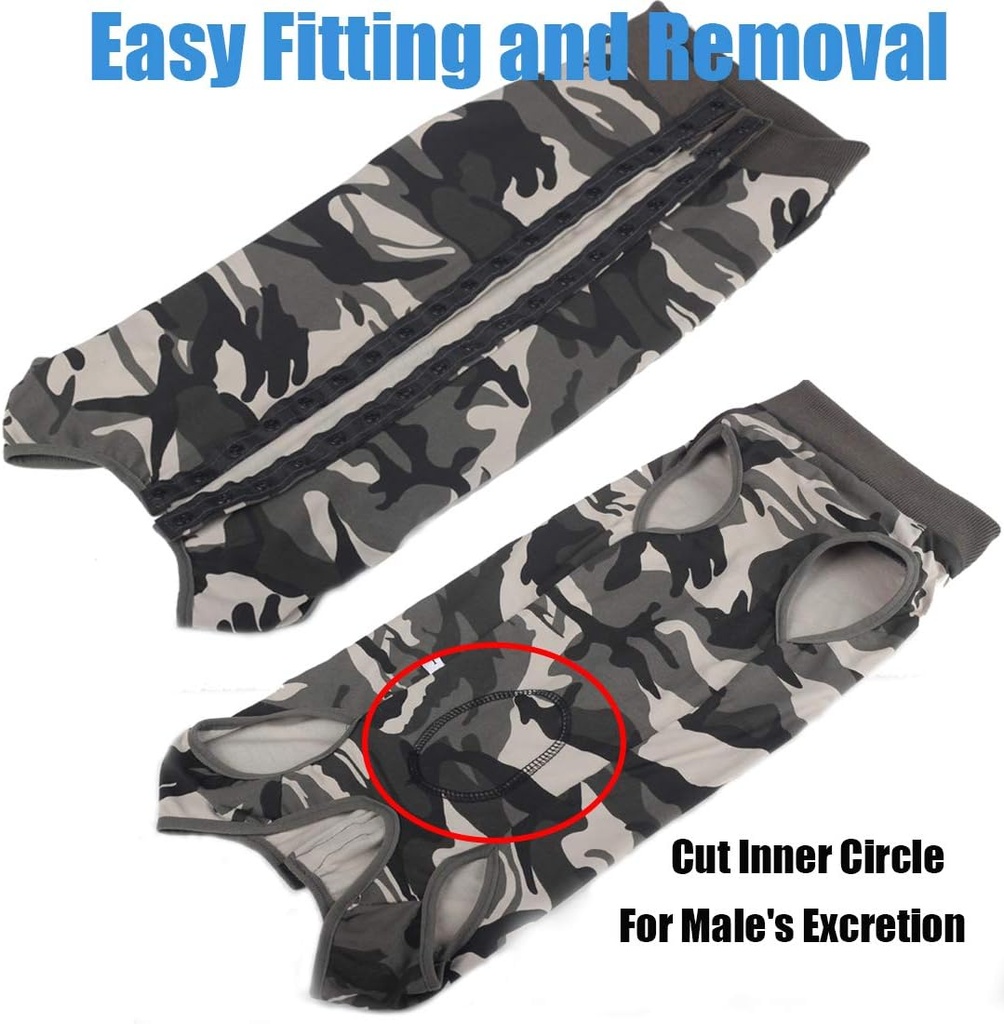 Pets.Love.Earth Post – Operative Recovery Bodysuit – Camouflage 