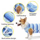 Pets.Love.Earth Post – Operative Recovery Bodysuit – Blue Stripes 