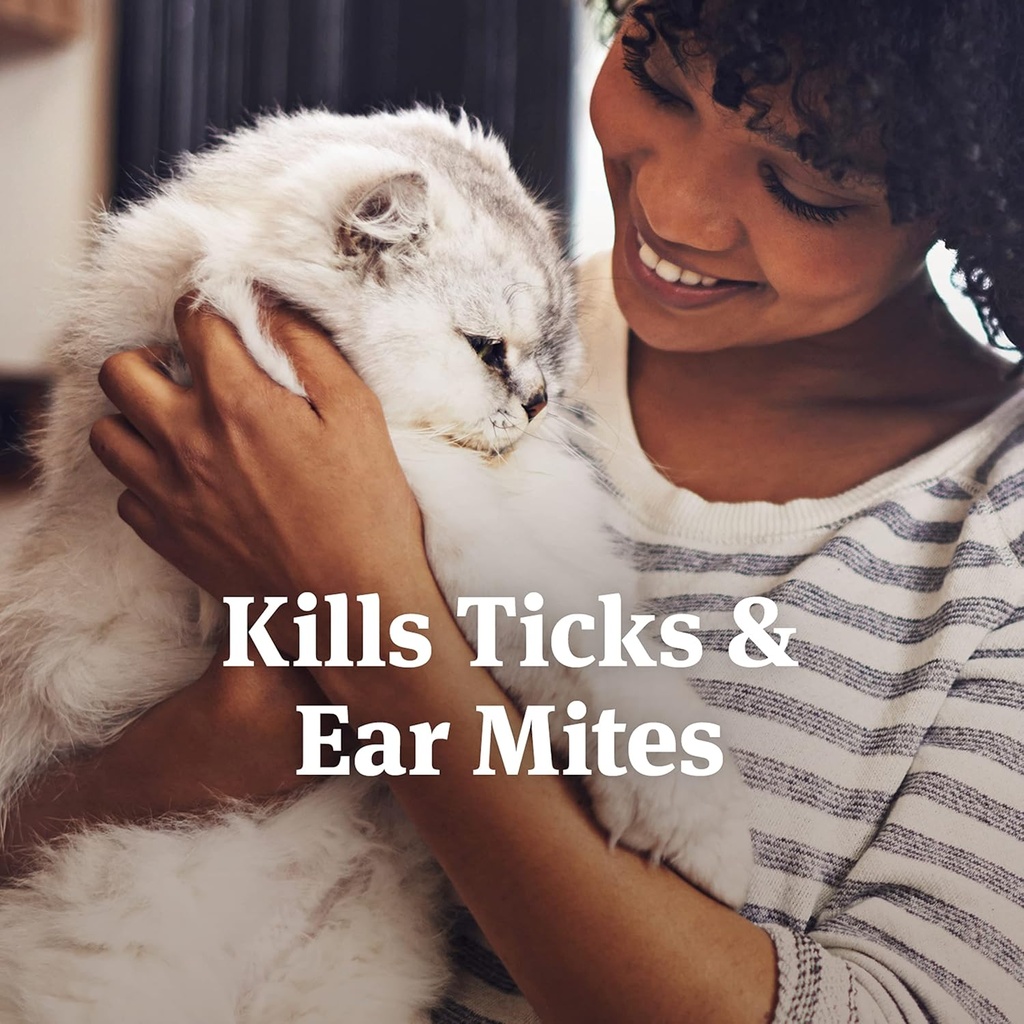 PetArmor Ear Mite and Tick Treatment for Cats, 3 Fl Oz  /88.7 ml