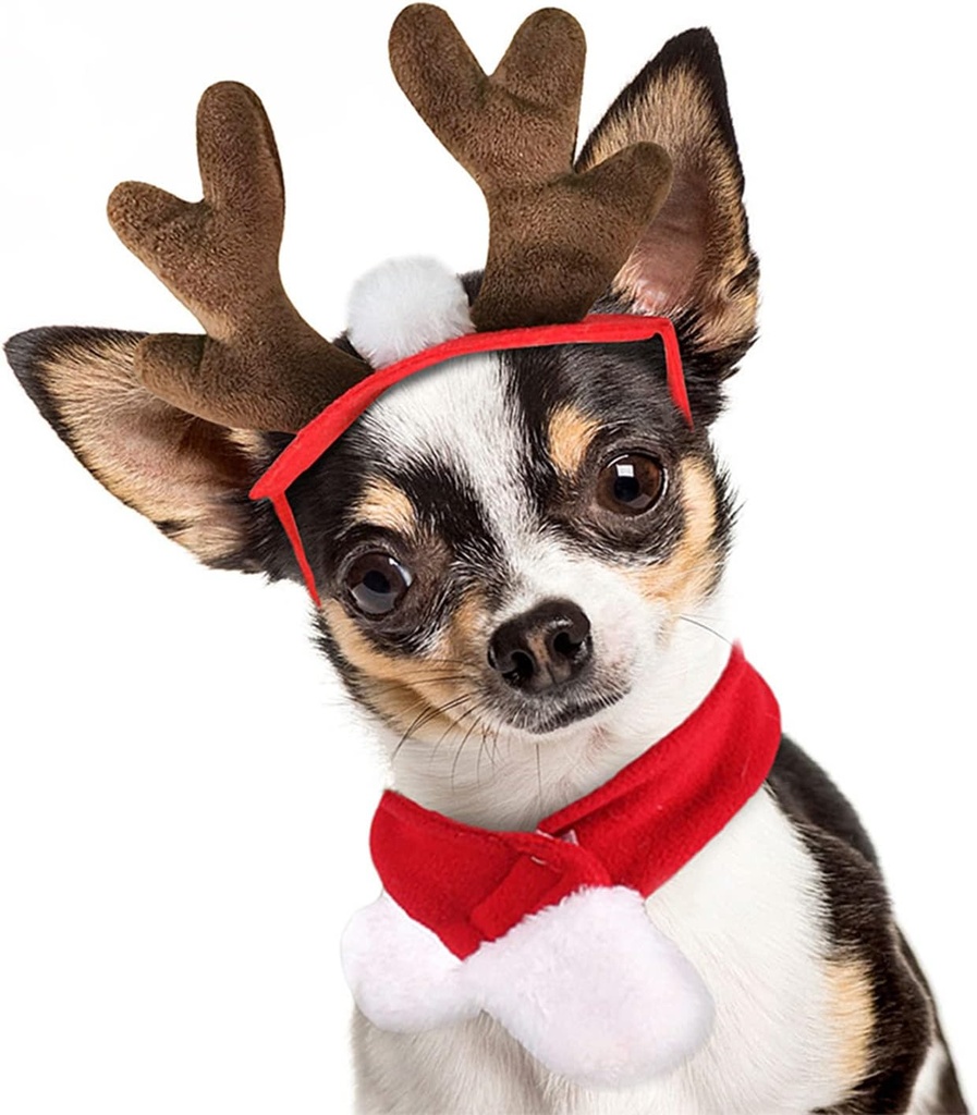 Pets.Love.Earth Christmas  Antler Headband  - 15x14x3cm 