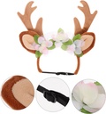 Pets.Love.Earth Christmas Antler Headband Brown - 18 cm 