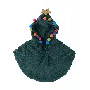 Pets.Love.Earth  Christmas Cape green - 25 x 23 cm 
