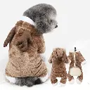 Pets.Love.Earth Fuzzy Elk Costume Brown