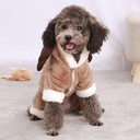 Pets.Love.Earth Fuzzy Elk Costume Brown