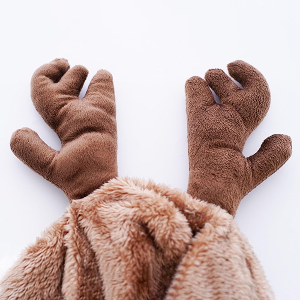 Pets.Love.Earth Fuzzy Elk Costume Brown
