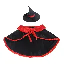 Pets.Love.Earth Witch Cape & Wizard Hat - Halloween 2-Piece Set 