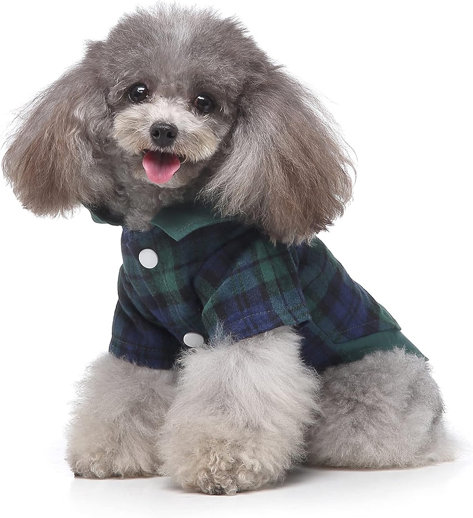 Pets.Love.Earth Gentleman Plaid Shirt -  Green 