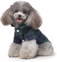 Pets.Love.Earth Gentleman Plaid Shirt -  Green 