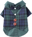 Pets.Love.Earth Gentleman Plaid Shirt -  Green 