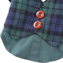 Pets.Love.Earth Gentleman Plaid Shirt -  Green 