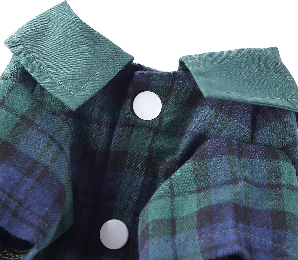 Pets.Love.Earth Gentleman Plaid Shirt -  Green 