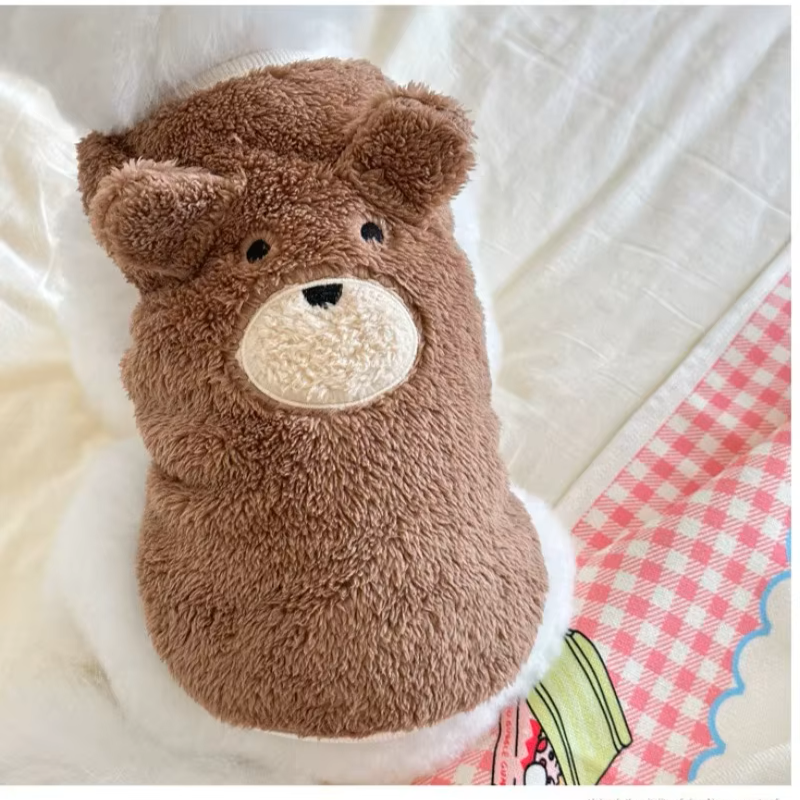 Pets.Love.Earth Cozy Fleece Shirt – Brown Bear 