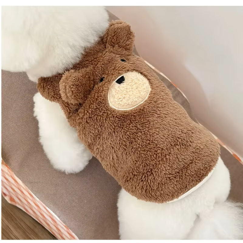 Pets.Love.Earth Cozy Fleece Shirt – Brown Bear 