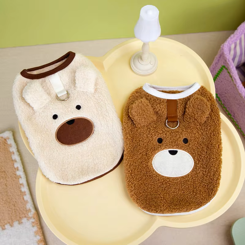 Pets.Love.Earth Cozy Fleece Shirt – Brown Bear 