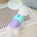 Pets.Love.Earth Cozy Quilted Jacket -  Green & Purple 