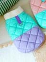 Pets.Love.Earth Cozy Quilted Jacket -  Green & Purple 