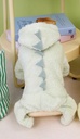 Pets.Love.Earth Cozy Dino Hoodie Jumper – Mint Green 