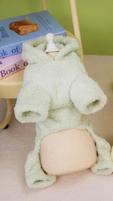 Pets.Love.Earth Cozy Dino Hoodie Jumper – Mint Green 