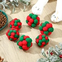 Pets.Love.Earth Holiday Puff Ball 4cm 
