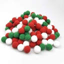 Pets.Love.Earth Holiday Cat Pom Pom Balls (20 Ball Pet Set) 