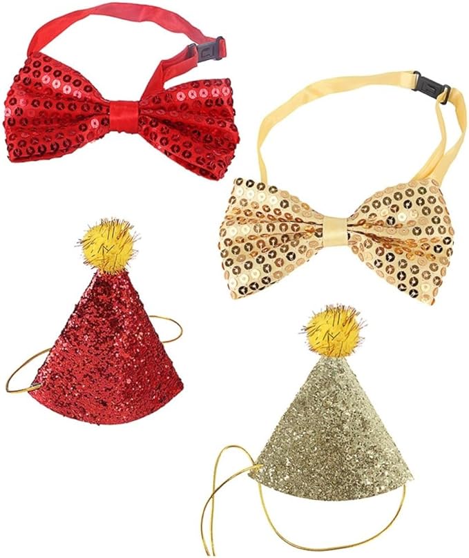 Pets.Love.Earth Party Hat & Bowtie Set 