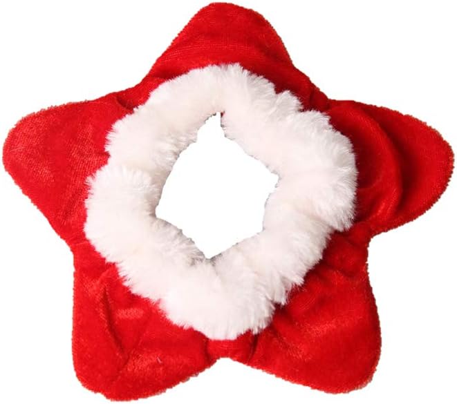 Pets.Love.Earth Holiday Garland Collar Red and Fuzzy - 15 cm 