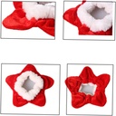Pets.Love.Earth Holiday Garland Collar Red and Fuzzy - 15 cm 