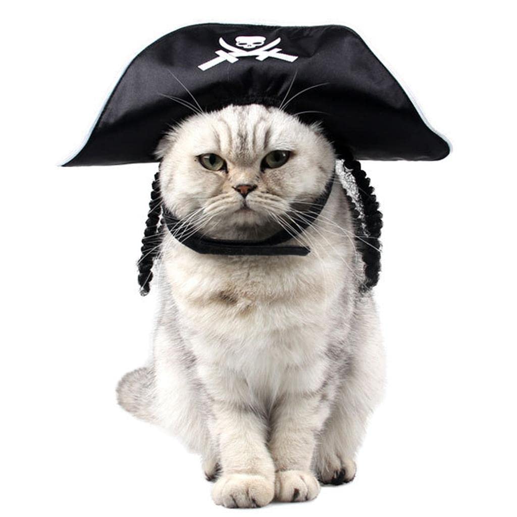 Pets.Love.Earth Pet Pirate Hat -Adjustable 21 - 37cm 