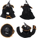 Pets.Love.Earth Hooded Magic Wizard Hat -  Adjustable 26-30cm 