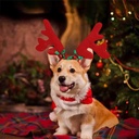 Pets.Love.Earth Antler Headband red - 28 cm 