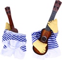 Pets.Love.Earth Rockstar Costume with Guitar