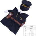Pets.Love.Earth Traffic Police Uniform (With Hat & Tie) 