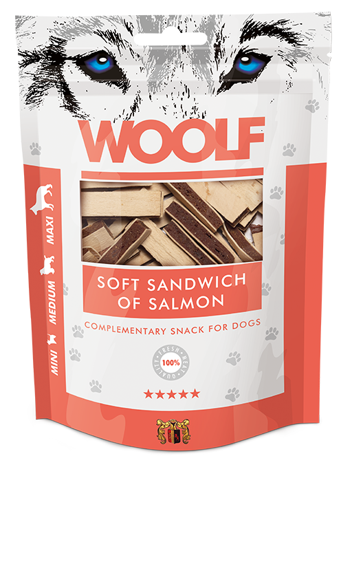 Woolf Soft Sandwich Of Salmon – 100g 