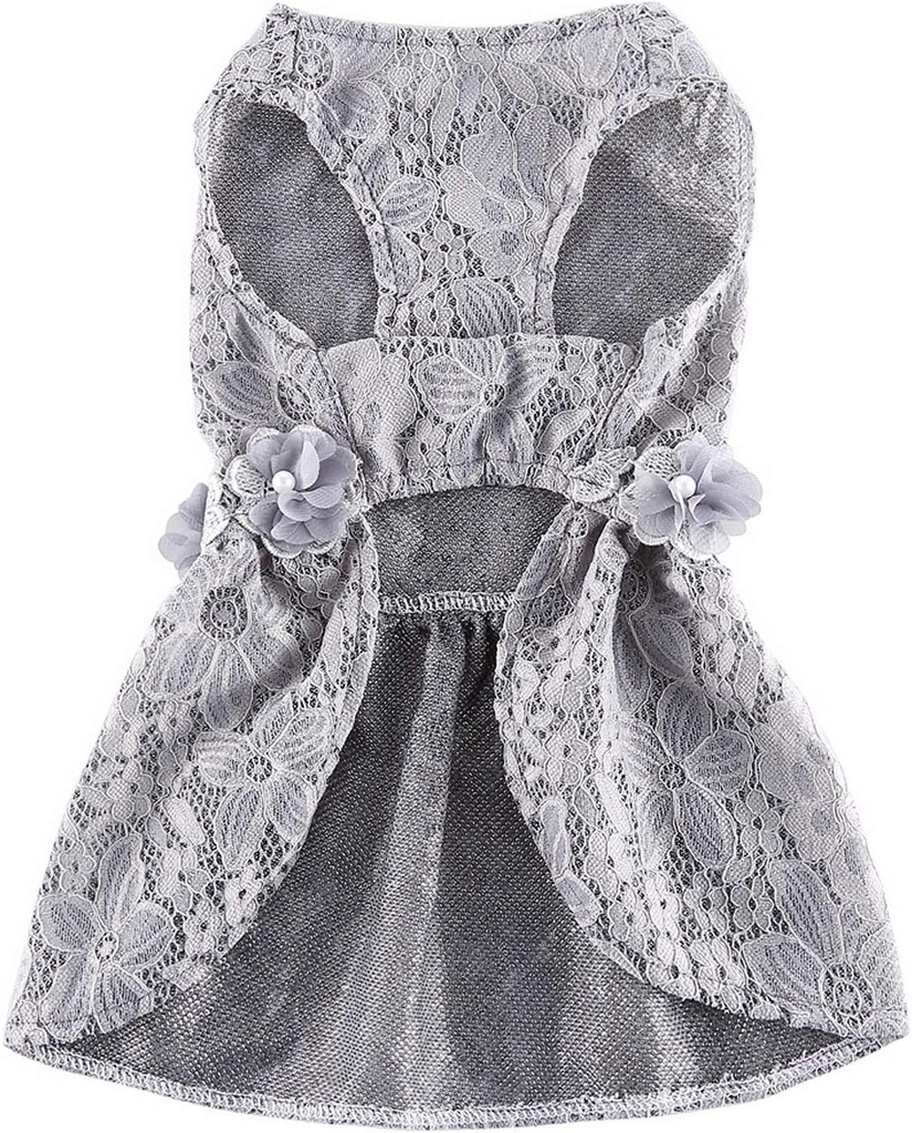Pets.Love.Earth Lace Dress - Grey 