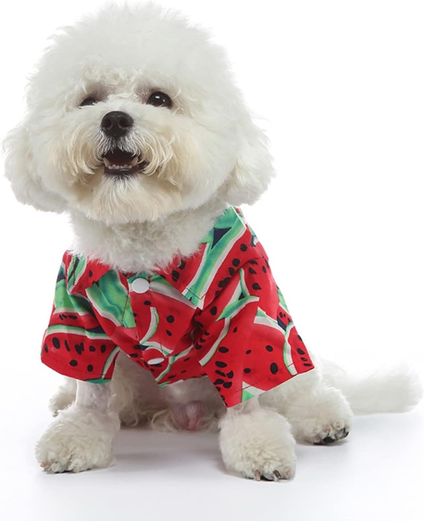 Pets.Love.Earth Hawaiian Summer Shirt  - Watermelon 