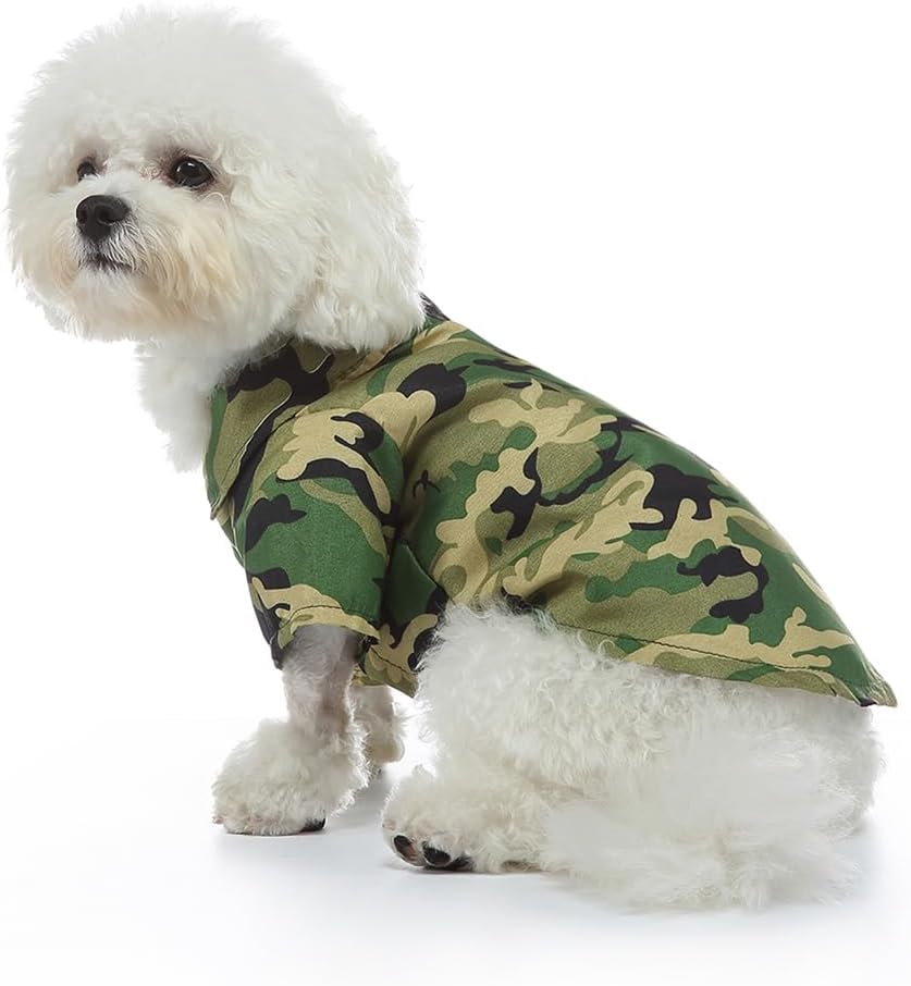 Pets.Love.Earth Hawaiian Summer Shirt  - Camouflage 