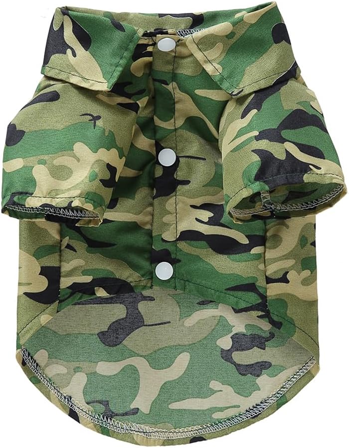 Pets.Love.Earth Hawaiian Summer Shirt  - Camouflage 