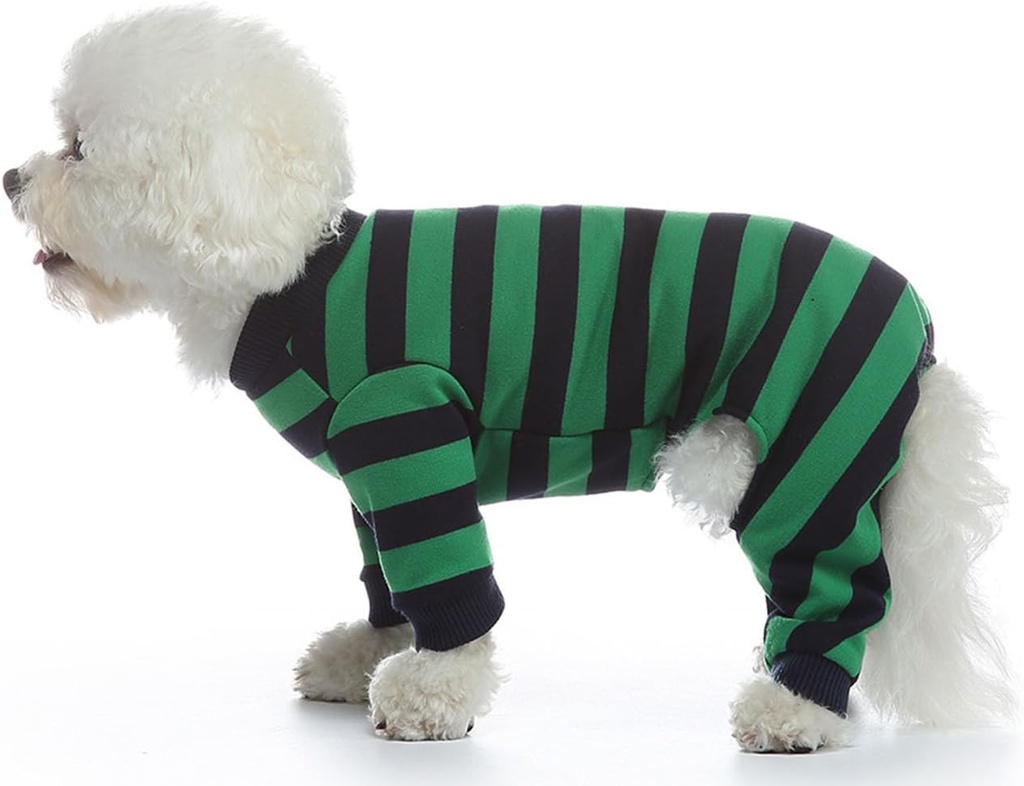 Pets.Love.Earth Green Blue Stripe Over All 