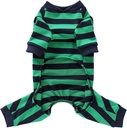 Pets.Love.Earth Green Blue Stripe Over All 