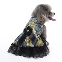 Pets.Love.Earth Floral Dress - Black Flower Bow