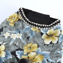 Pets.Love.Earth Floral Dress - Black Flower Bow