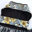 Pets.Love.Earth Floral Dress - Black Flower Bow