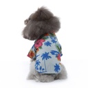 Pets.Love.Earth Hawaiian Summer Shirt - Grey & Blue 