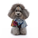 Pets.Love.Earth Hawaiian Summer Shirt - Grey & Blue 