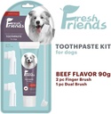 Fresh Friends Dental Care Kit With Toothpaste Beef Flavor  - 90g 