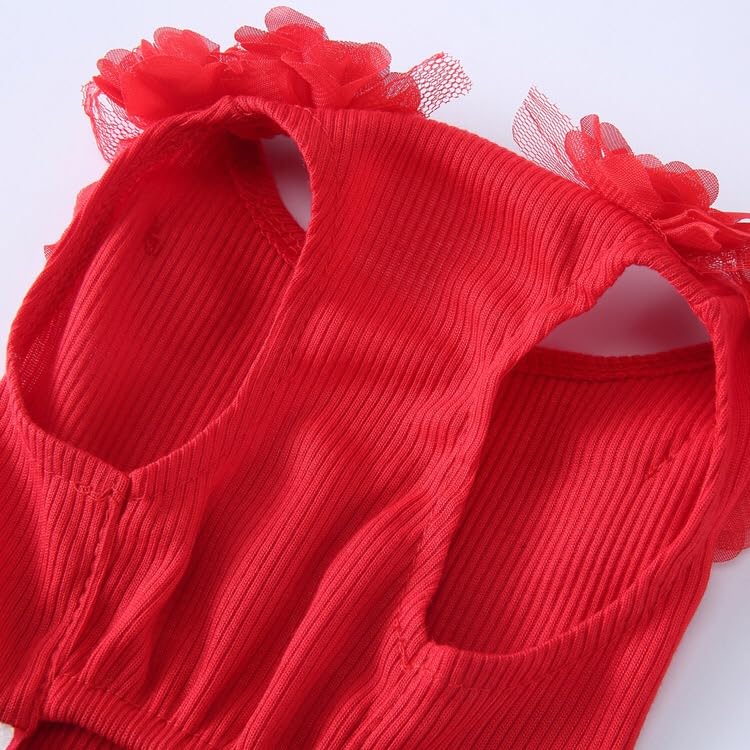 Pets.Love.Earth Cocktail Dress - Red Daisy