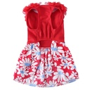 Pets.Love.Earth Cocktail Dress - Red Daisy